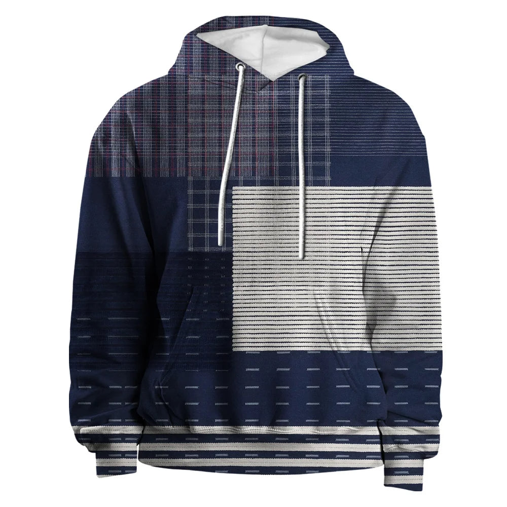 3D Plaid Hoodie | Urban Vibes oversized trui