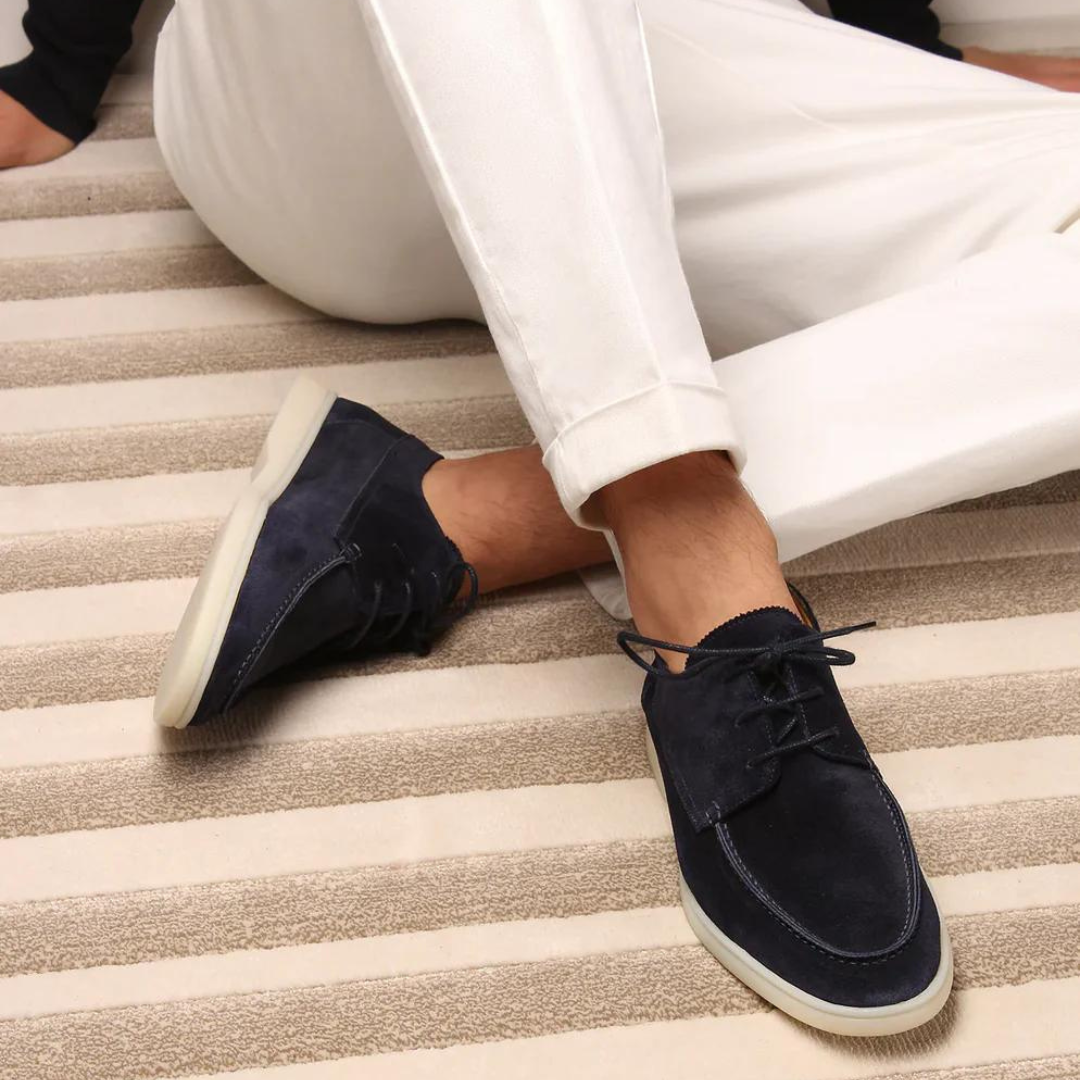 Premium Suede Loafers Met Veters