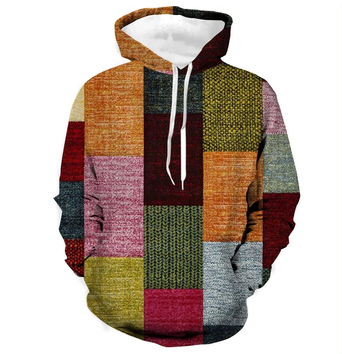 3D Plaid Hoodie | Urban Vibes oversized trui