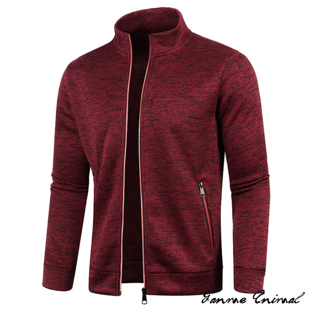 Sweatvest | Sweatshirt met omgeslagen kraag