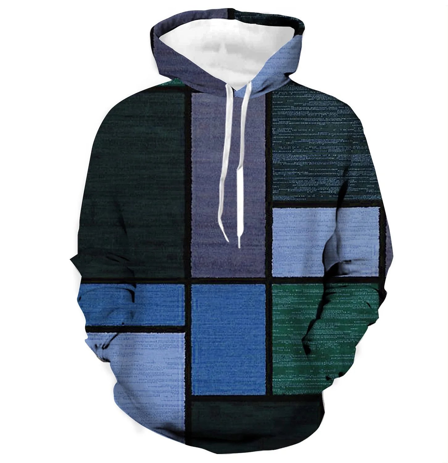 3D Plaid Hoodie | Urban Vibes oversized trui