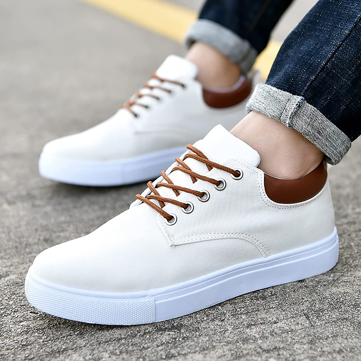 David Sneakers | Stoere herensneakers met witte zool