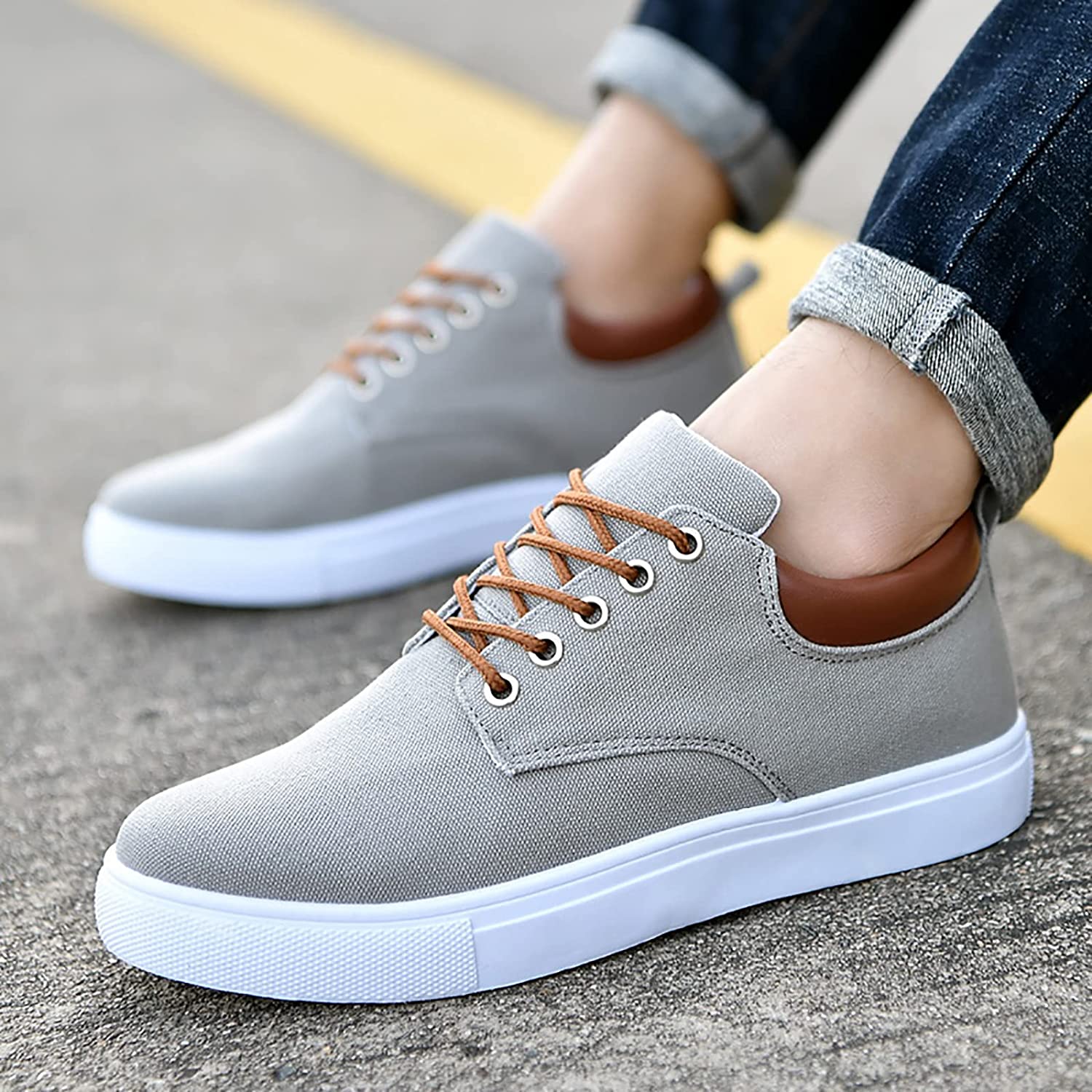 David Sneakers | Stoere herensneakers met witte zool