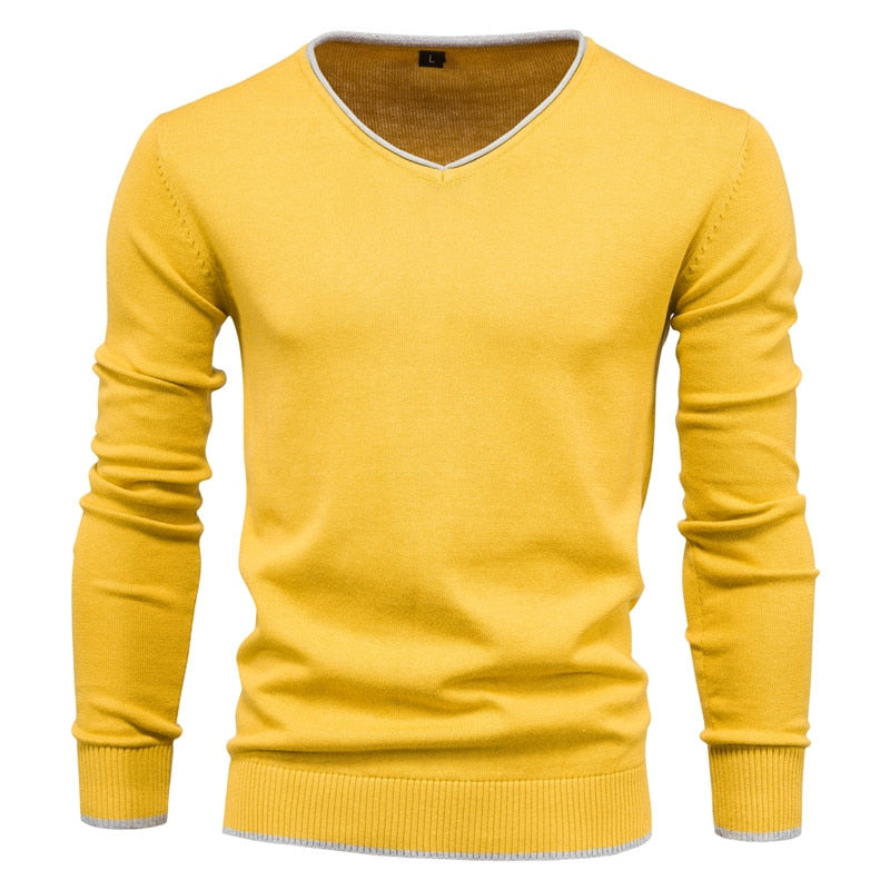 Heren Trui | Slim Fit Sweater met V-Neck