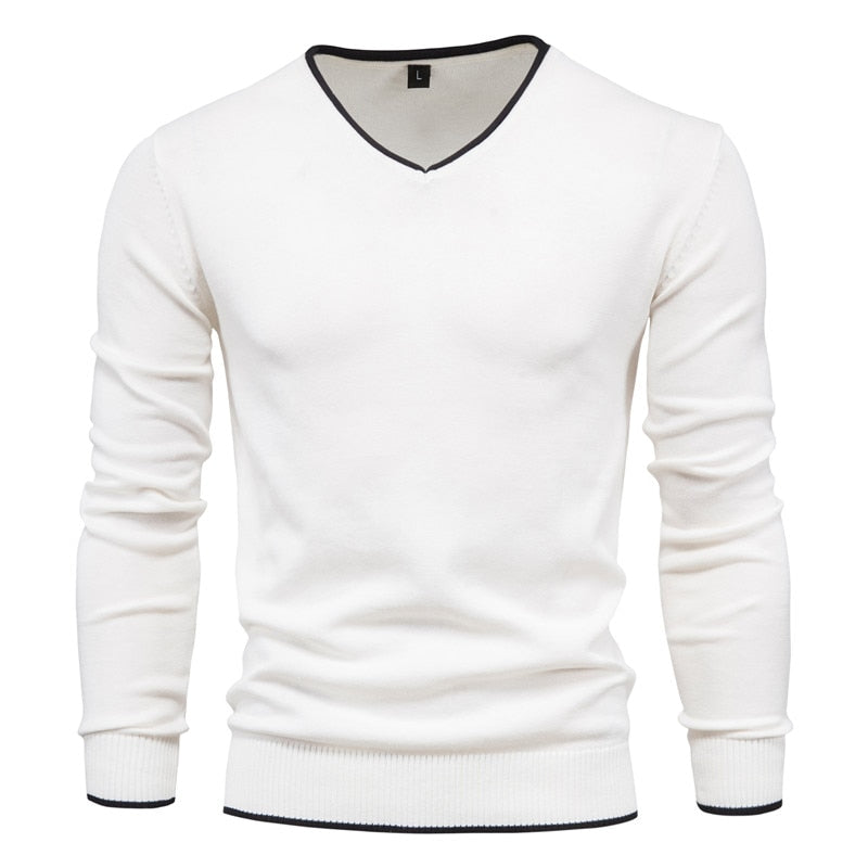 Heren Trui | Slim Fit Sweater met V-Neck