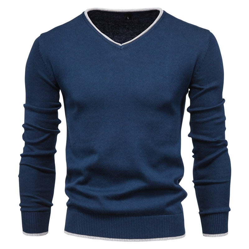 Heren Trui | Slim Fit Sweater met V-Neck