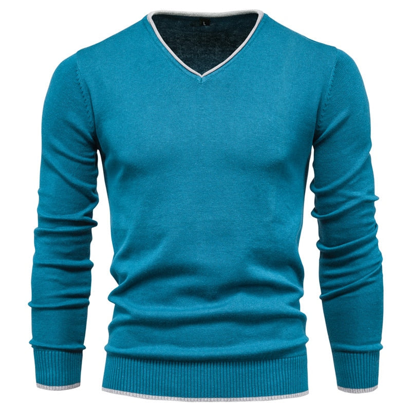 Heren Trui | Slim Fit Sweater met V-Neck