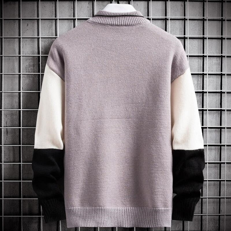 Patchwork Pullover | Warme Sweater