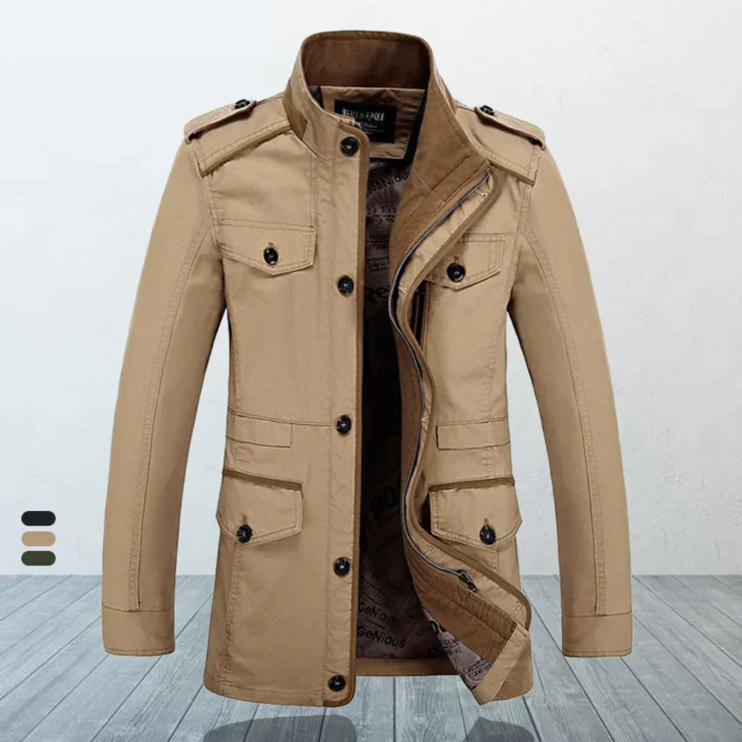 Monroe - Moderne trenchcoat voor mannen