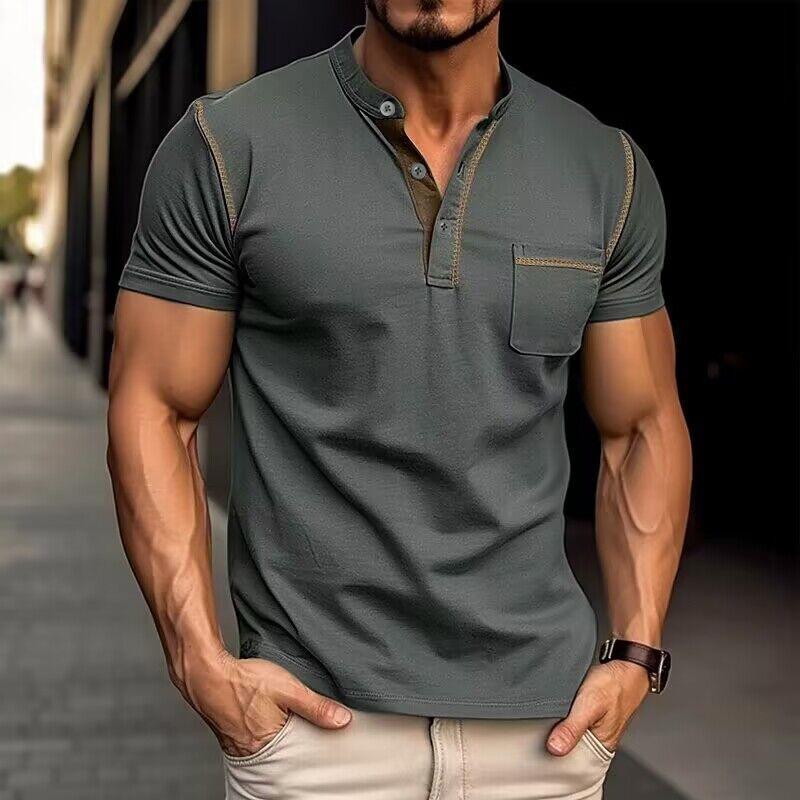 Hardon Luxe Polo met Henley-kraag