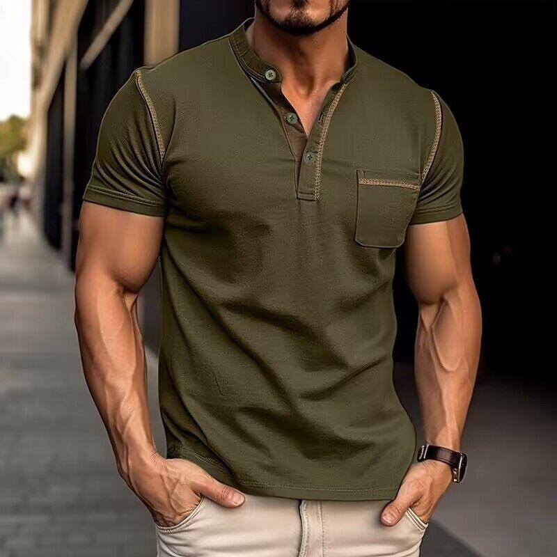 Hardon Luxe Polo met Henley-kraag